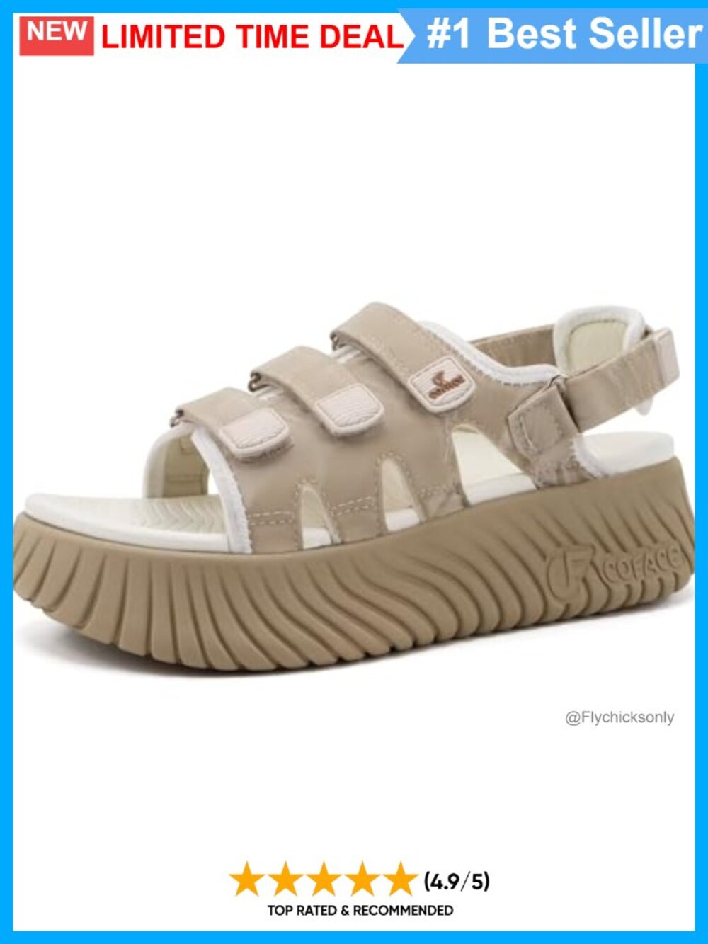 Orthopedic Arch Support Cushioned Adjustable Walking Sandals